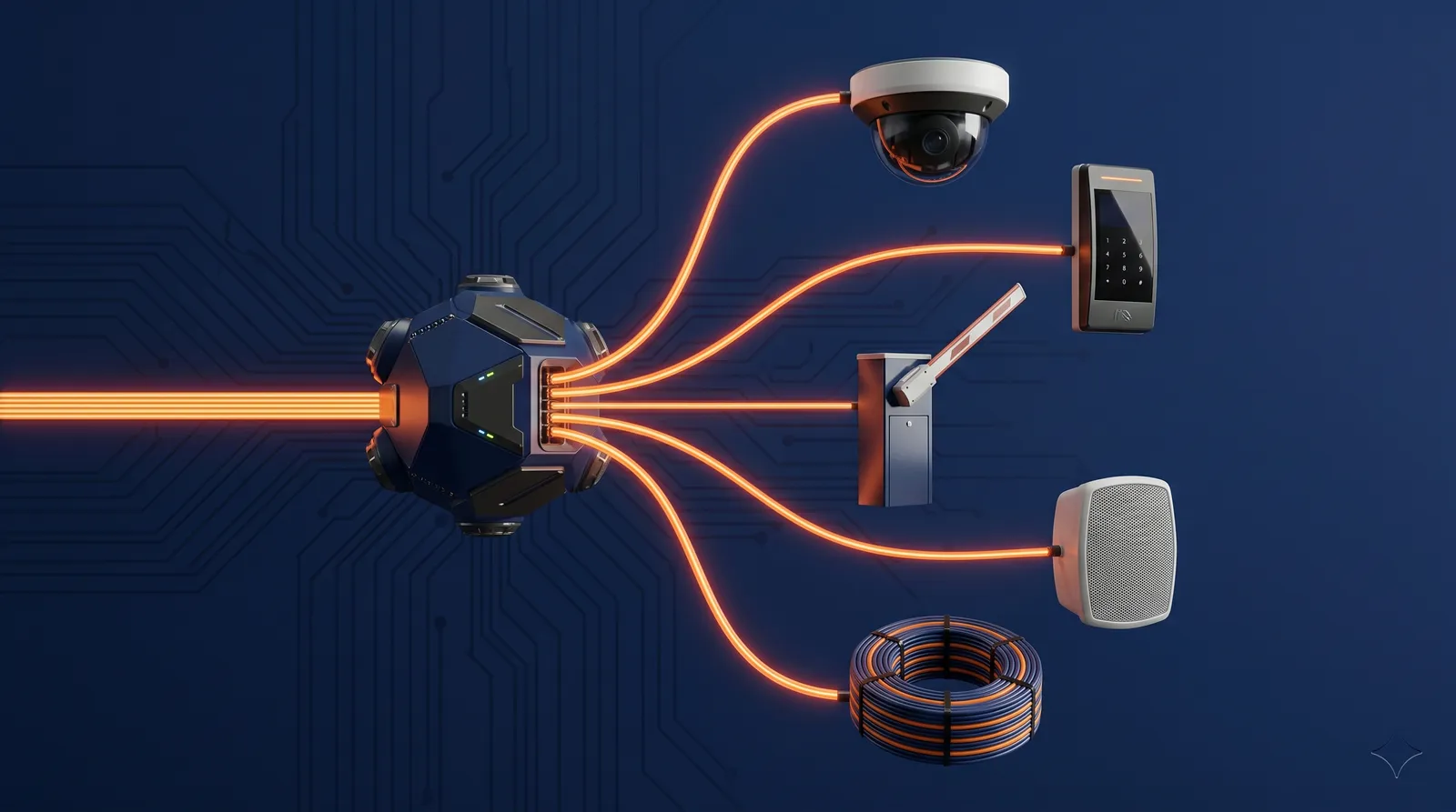 ELV systems in the UAE, CCTV, access control, structured cabling and physical security installed by IP Care